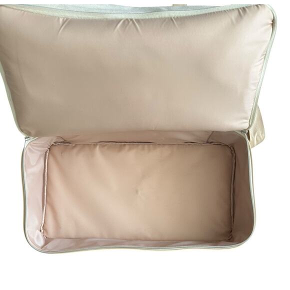 Beis Weekender Bag Canvas Duffle Unisex Travel Gym Overnight Carry On Bag Beige - Picture 14 of 16